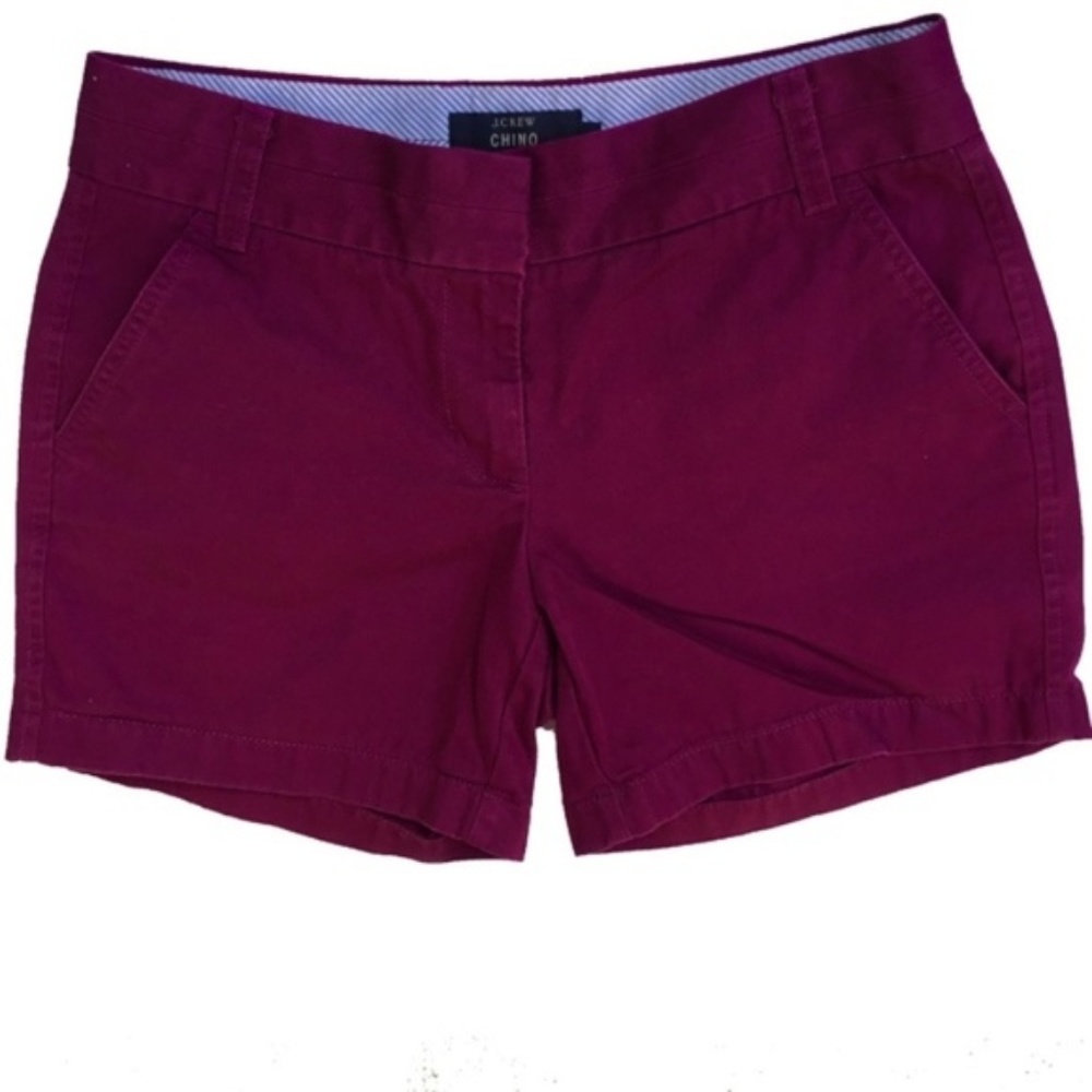 J. Crew Burgundy Chino Shorts